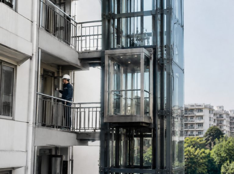 铜川旧楼加建观光电梯